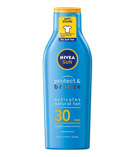 nivea bronze and protect 30.